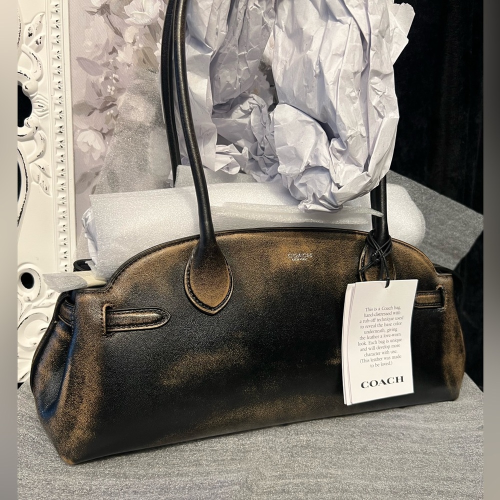 🤎🖤Coach Empire Carryall Bag 34 In Loved Leather🤎🖤NWT - Picture 14 of 17